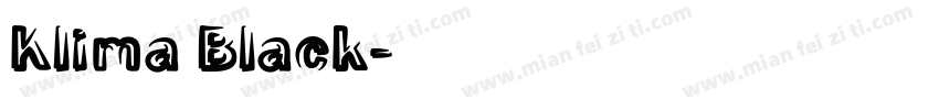 Klima Black字体转换